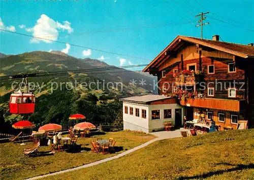 AK / Ansichtskarte Zell_Ziller_Tirol Grindl Alm Seilbahn Gasthaus Enzian Seoo Zell_Ziller_Tirol