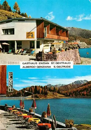 AK / Ansichtskarte St_Gertraud_Ulten Gasthaus Albergo Enzian St_Gertraud_Ulten