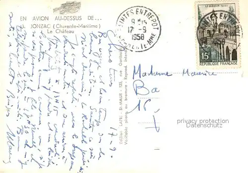 AK / Ansichtskarte Jonzac Le Chateau Jonzac