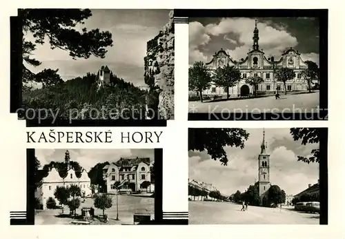 AK / Ansichtskarte Kasperske_Hory_Bergreichenstein Schloss Kirche Kasperske_Hory