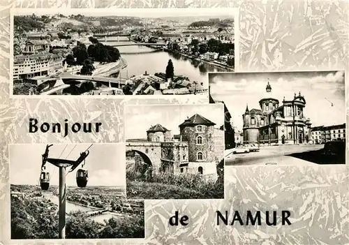 AK / Ansichtskarte Namur_sur_Meuse Schloss Bruecke Seilbahn  Namur_sur_Meuse