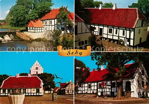 AK / Ansichtskarte Saeby Vandmollen Museets Gard Klostertorvet Museet Muehle Fachwerkhaeuser Saeby