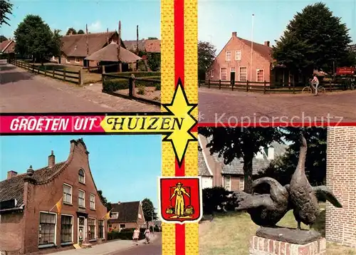 AK / Ansichtskarte Huizen Teilansichten Gaense Skulpturen Huizen