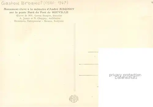 AK / Ansichtskarte Verdun_Meuse Monument Andre Maginot Fort de Souville Verdun Meuse