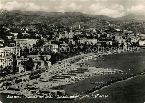AK / Ansichtskarte Sanremo Scorcio panoramico dall aereo Riviera dei fiori Sanremo
