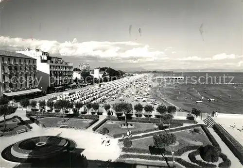 AK / Ansichtskarte Grado_Gorizia Panorama della spiaggia e giardini Grado Gorizia