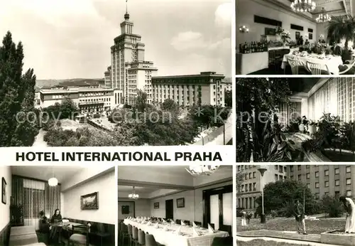 AK / Ansichtskarte Praha_Prahy_Prague Hotel International Restaurant Minigolf Praha_Prahy_Prague