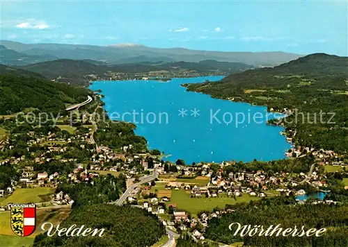 AK / Ansichtskarte Velden_Woerthersee Fliegeraufnahme Velden Woerthersee