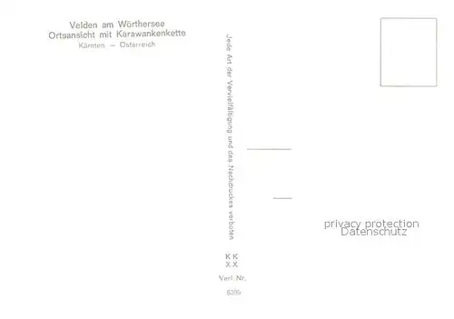 AK / Ansichtskarte Velden_Woerthersee Ortsansicht mit Karawankenkette Fliegeraufnahme Velden Woerthersee