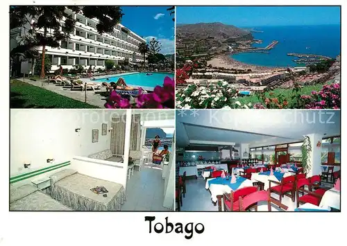 AK / Ansichtskarte Mogan Apartamentos Tobago Restaurante Panorama Meerblick Mogan