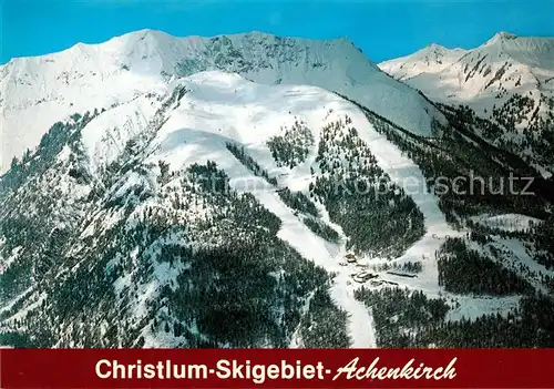 AK / Ansichtskarte Achenkirch Christlum Skigebiet Fliegeraufnahme Achenkirch