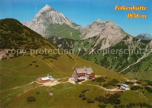 AK / Ansichtskarte Hinterriss_Tirol Falkenhuette Adolf Sotier Haus Karwendelgebirge Fliegeraufnahme Hinterriss Tirol