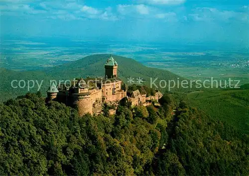 AK / Ansichtskarte Haut Koenigsbourg_Hohkoenigsburg Chateau vue aerienne Haut Koenigsbourg