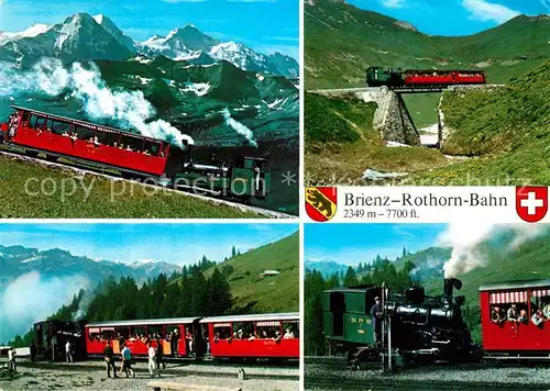 AK / Ansichtskarte Brienz_BE Brienz Rothorn Bahn Dampflokomotive Alpen Brienz_BE