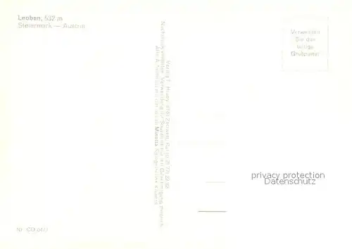 AK / Ansichtskarte Leoben Fliegeraufnahme Leoben