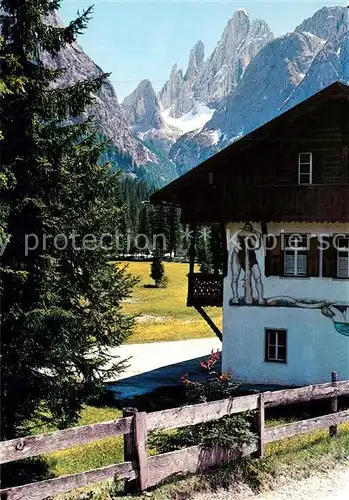 AK / Ansichtskarte Fischleinboden gegen Zwoelferkofel Dolomiten Cima Dodici Dolomiti Fischleinboden