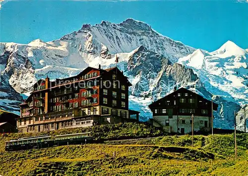 AK / Ansichtskarte Kleine_Scheidegg_Interlaken Berghotels mit Jungfrau Berner Alpen Kleine_Scheidegg