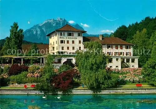 AK / Ansichtskarte St_Niklausen_LU Hotel St Niklausen am Vierwaldstaettersee St_Niklausen_LU