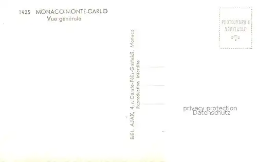 AK / Ansichtskarte Monte Carlo Fliegeraufnahme Monte Carlo