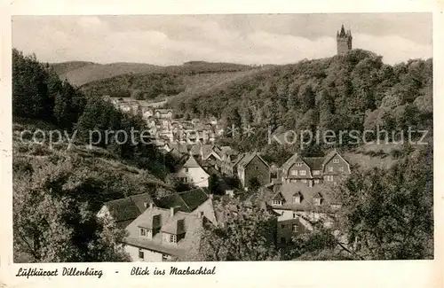 AK / Ansichtskarte Dillenburg Panorama Blick ins Marbachtal Dillenburg