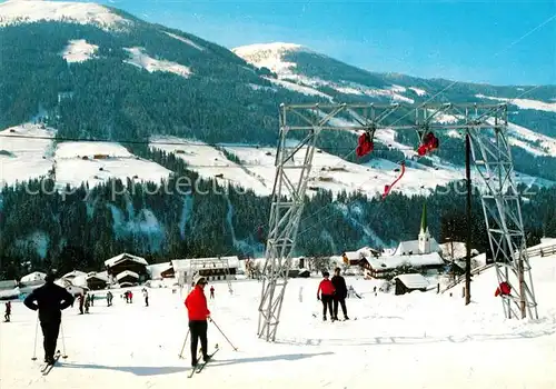 AK / Ansichtskarte Alpbach Wintersportplatz Blick vom uebungshang zum Wiedersbergerhorn Kitzbueheler Alpen Alpbach