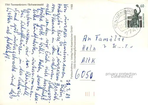 AK / Ansichtskarte Tennenbronn Panorama Luftkurort Schwarzwald Bauernhaus Kuehe See Ferienhaeuser Trachten Tennenbronn