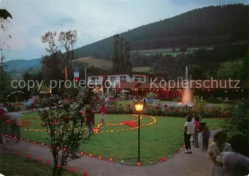AK / Ansichtskarte Baiersbronn_Schwarzwald Illuminierter Kurgarten Baiersbronn Schwarzwald
