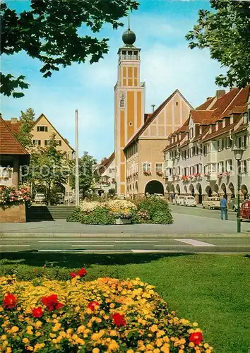 AK / Ansichtskarte Freudenstadt Marktplatz mit Rathaus Kurort im Schwarzwald Freudenstadt
