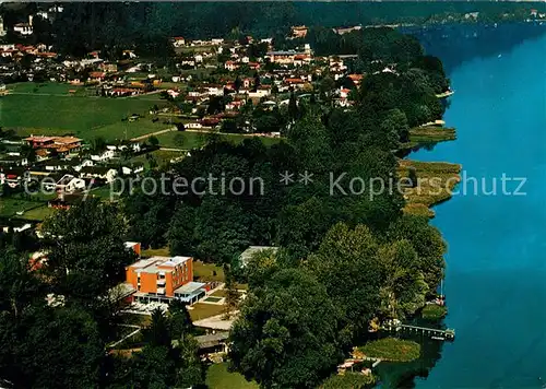 AK / Ansichtskarte Magliaso Evangelisches Zentrum fuer Ferien und Bildung Fliegeraufnahme Magliaso