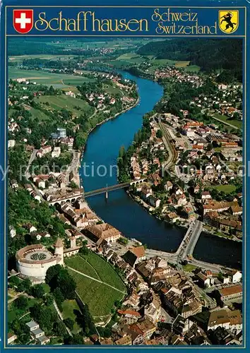 AK / Ansichtskarte Schaffhausen_SH Fliegeraufnahme Schaffhausen SH