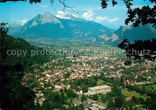 AK / Ansichtskarte Bad_Ragaz Panorama mit Gonzen und Alvier Bad_Ragaz