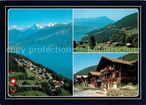 AK / Ansichtskarte Beatenberg Thunersee Alpenpanorama Alte Haeuser Beatenberg