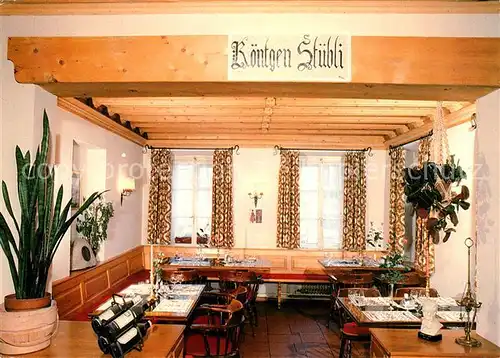 AK / Ansichtskarte Pontresina Restaurant Crusch Alva Weisses Kreuz Roentgen Stuebli Pontresina