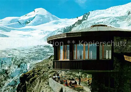 AK / Ansichtskarte Saas Fee Restaurant Berghaus Laengfluh Feegletscher Allalinhorn Saas Fee