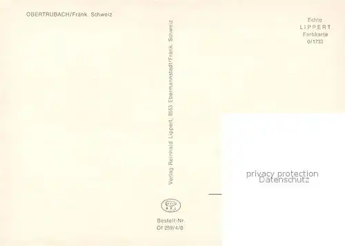 AK / Ansichtskarte Obertrubach Panorama Kirche Obertrubach