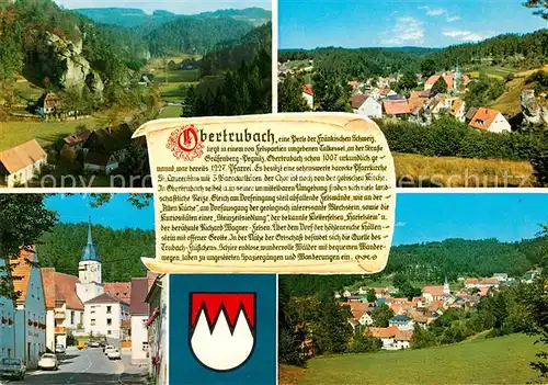 AK / Ansichtskarte Obertrubach Kirche Felsen Panorama Obertrubach