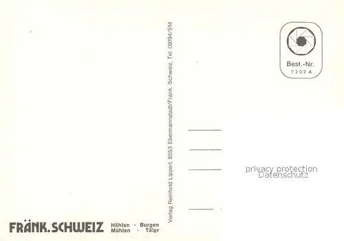 AK / Ansichtskarte Obertrubach Kirche Felsen Panorama Obertrubach