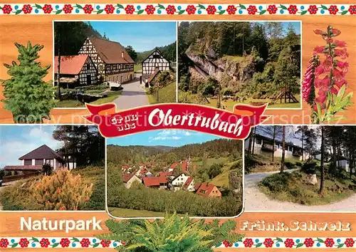 AK / Ansichtskarte Obertrubach Fachwerkhaeuser Panorama Obertrubach