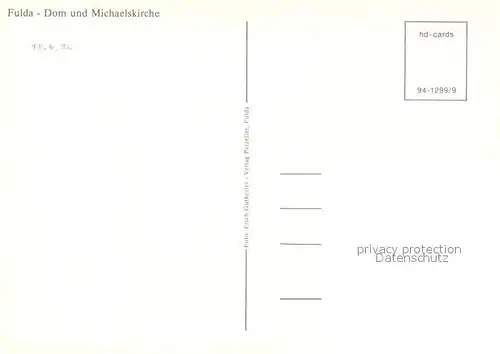 AK / Ansichtskarte Fulda Dom Michaelskirche Fulda