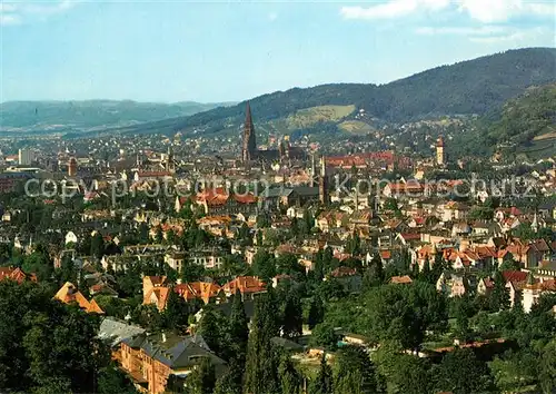 AK / Ansichtskarte Freiburg_Breisgau Panorama Stadt Freiburg Breisgau