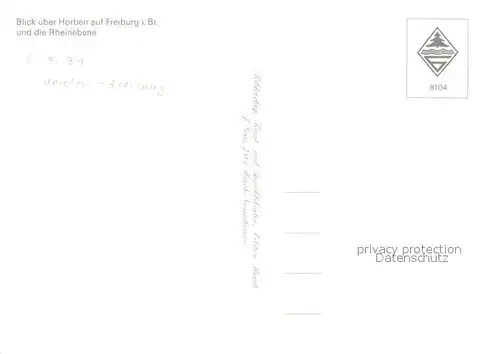 AK / Ansichtskarte Horben_Breisgau Panorama Rheinebene Horben Breisgau