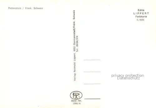 AK / Ansichtskarte Pottenstein_Oberfranken Kirche Denkmal Fachwerkhaeuser Pottenstein_Oberfranken