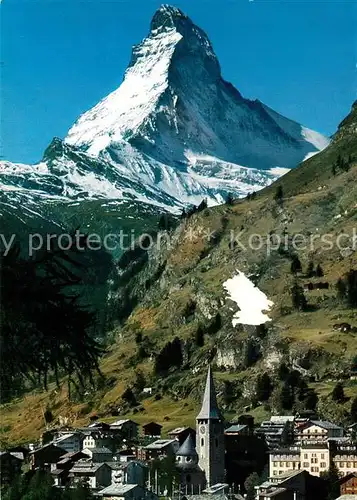 AK / Ansichtskarte Zermatt_VS Matterhorn Monte Cervin Zermatt_VS
