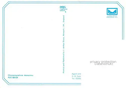AK / Ansichtskarte Cyprus_Zypern Chrysorroyiatissa Monastery Cyprus Zypern