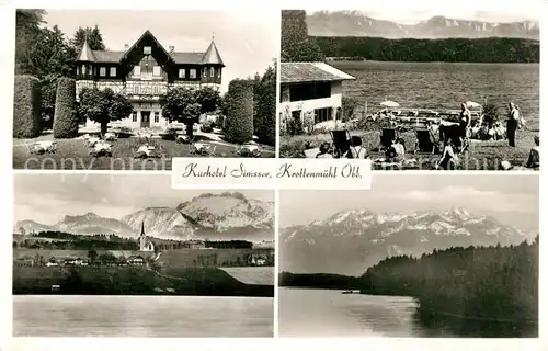 AK / Ansichtskarte Krottenmuehl KUrhotel Simssee Panorama Krottenmuehl