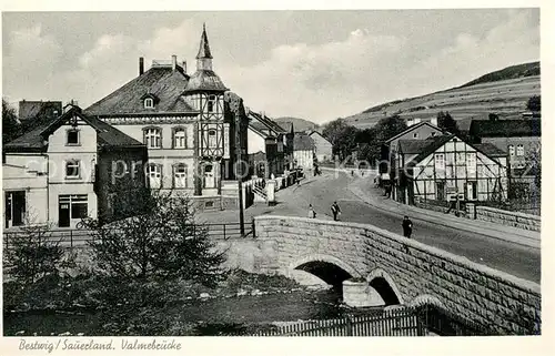 AK / Ansichtskarte Bestwig Valmebruecke Bestwig