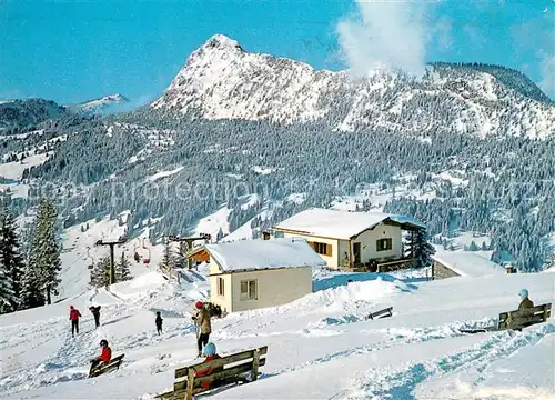 AK / Ansichtskarte Tannheim_Tirol Hubertushuette Wintersportplatz Alpen Tannheim Tirol
