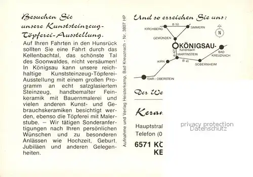 AK / Ansichtskarte Kellenbach_Koenigsau Toepferei Seifert 