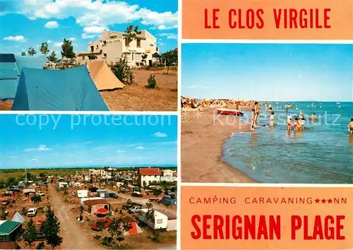 AK / Ansichtskarte Serignan_Plage Le Clos Virgile Camping Caravaning Plage Serignan_Plage