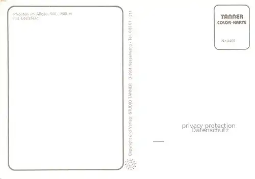 AK / Ansichtskarte Pfronten Winterpanorama mit Edelsberg Allgaeuer Alpen Pfronten